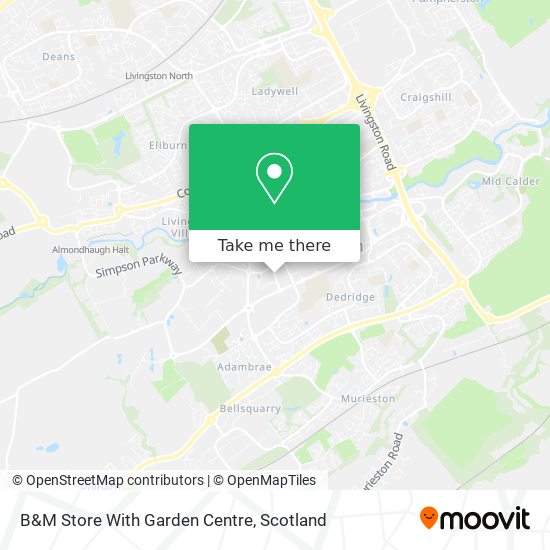 B&M Store With Garden Centre map