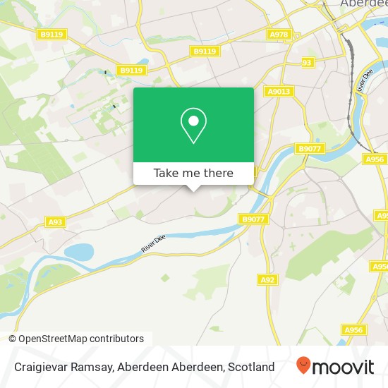 Craigievar Ramsay, Aberdeen Aberdeen map