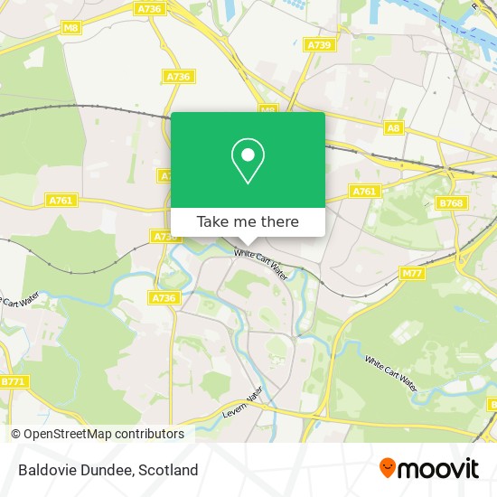 Baldovie Dundee map