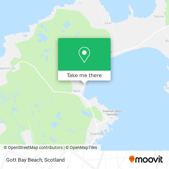 Gott Bay Beach map