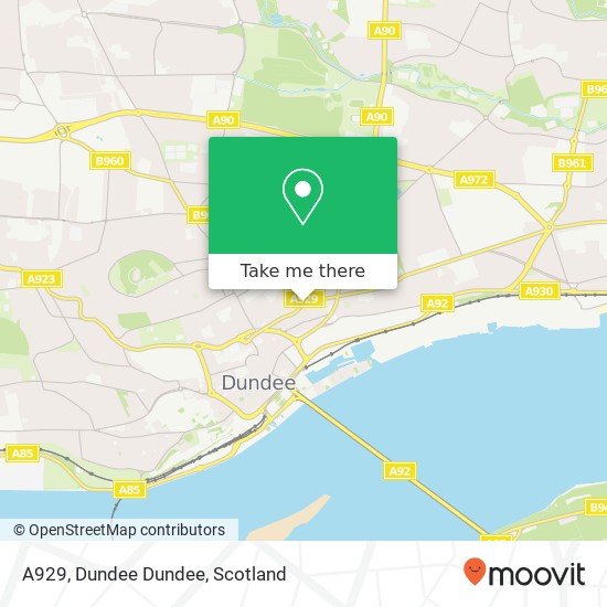 A929, Dundee Dundee map