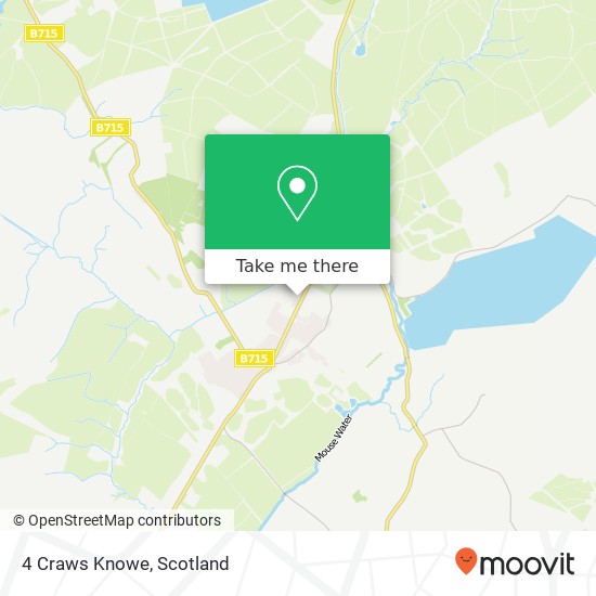 4 Craws Knowe, Forth Lanark map