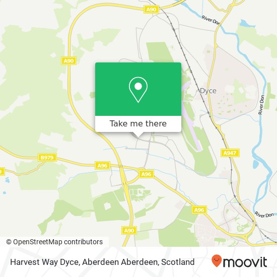 Harvest Way Dyce, Aberdeen Aberdeen map