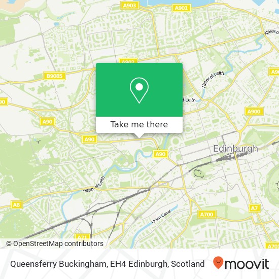 Queensferry Buckingham, EH4 Edinburgh map