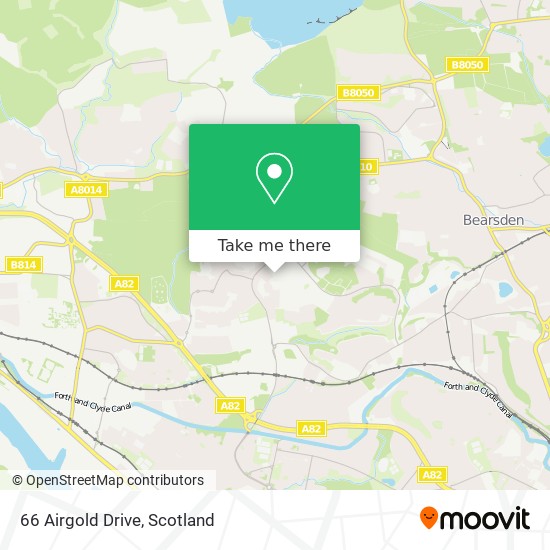 66 Airgold Drive map