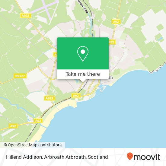 Hillend Addison, Arbroath Arbroath map