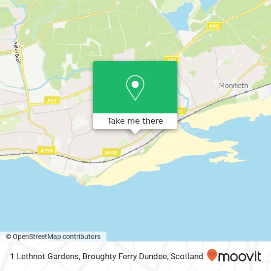 1 Lethnot Gardens, Broughty Ferry Dundee map