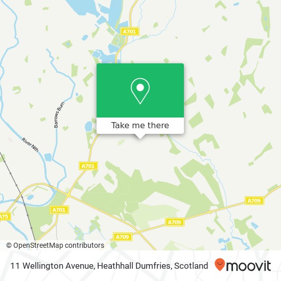 11 Wellington Avenue, Heathhall Dumfries map