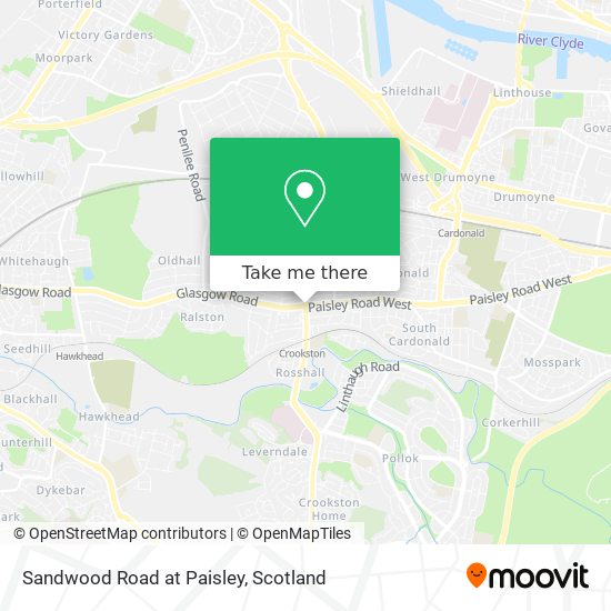 Sandwood Road at Paisley map