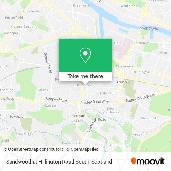 Sandwood at Hillington Road South map