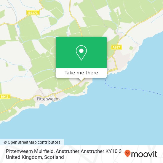 Pittenweem Muirfield, Anstruther Anstruther KY10 3 United Kingdom map