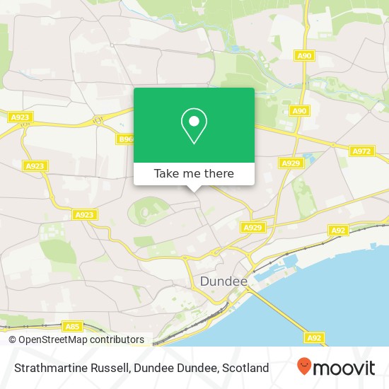 Strathmartine Russell, Dundee Dundee map