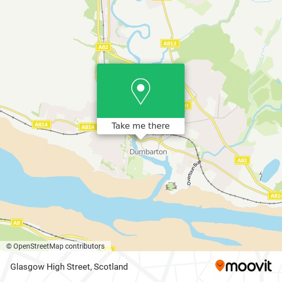 Glasgow High Street map