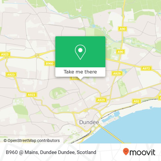 B960 @ Mains, Dundee Dundee map