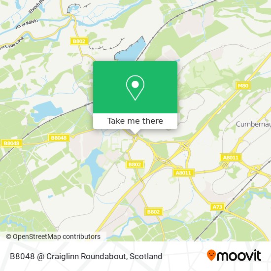 B8048 @ Craiglinn Roundabout map