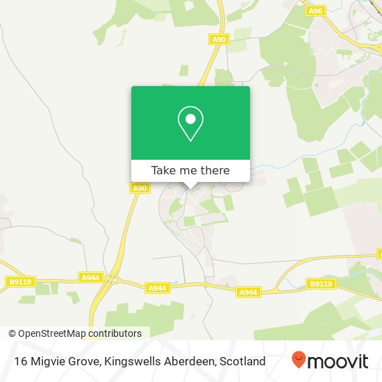 16 Migvie Grove, Kingswells Aberdeen map