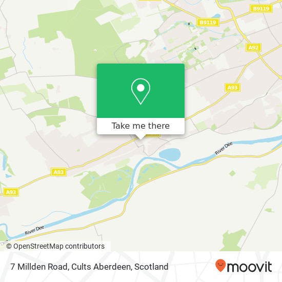 7 Millden Road, Cults Aberdeen map