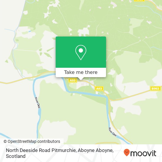 North Deeside Road Pitmurchie, Aboyne Aboyne map