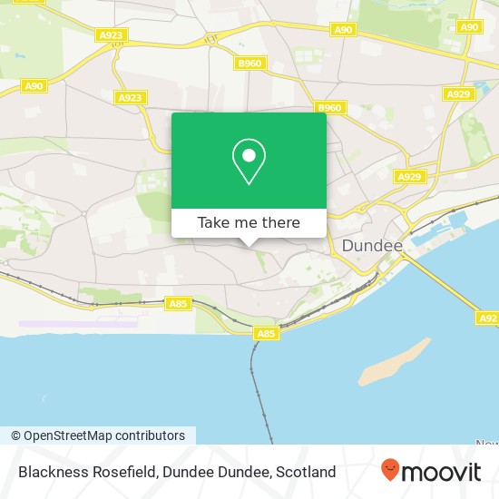 Blackness Rosefield, Dundee Dundee map