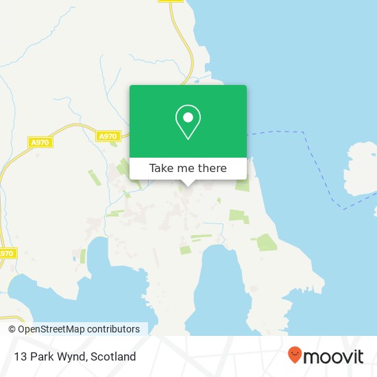 13 Park Wynd, Sandwick Shetland map