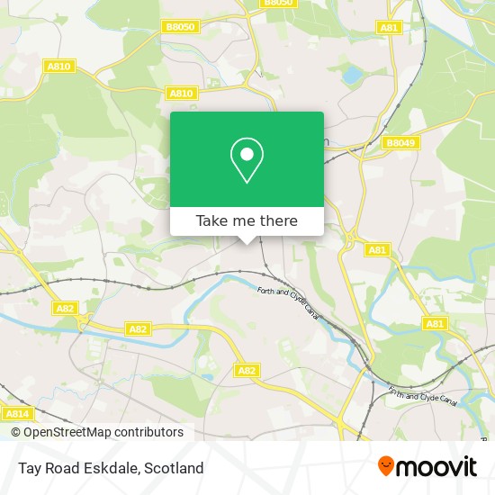 Tay Road Eskdale map