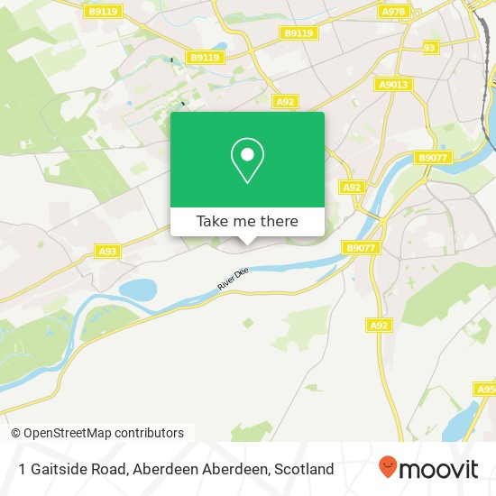 1 Gaitside Road, Aberdeen Aberdeen map