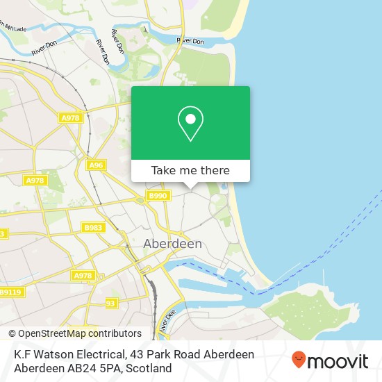 K.F Watson Electrical, 43 Park Road Aberdeen Aberdeen AB24 5PA map