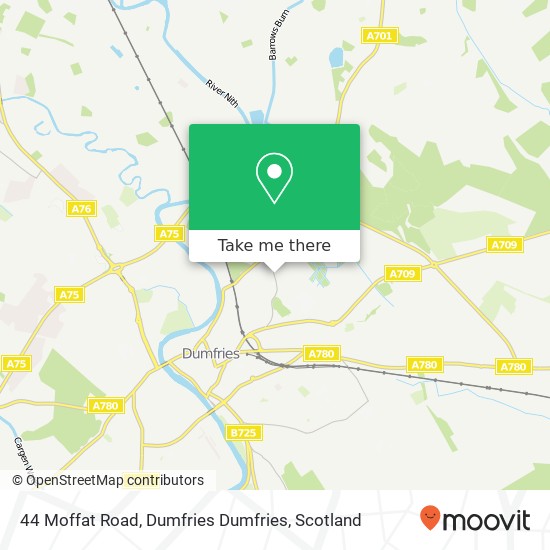 44 Moffat Road, Dumfries Dumfries map