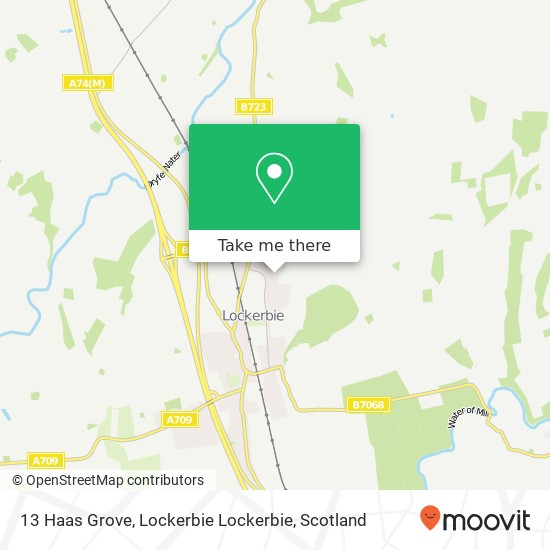 13 Haas Grove, Lockerbie Lockerbie map