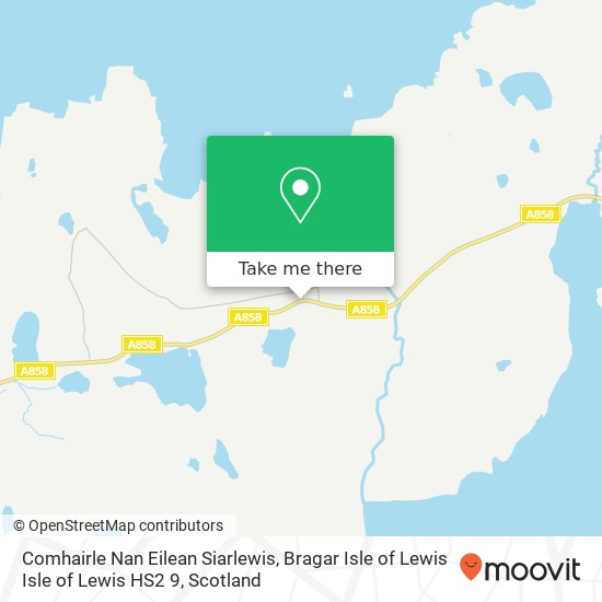 Comhairle Nan Eilean Siarlewis, Bragar Isle of Lewis Isle of Lewis HS2 9 map