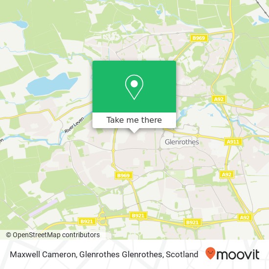 Maxwell Cameron, Glenrothes Glenrothes map