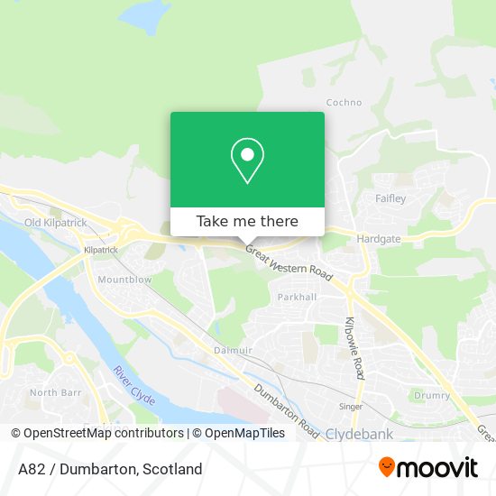 A82 / Dumbarton map