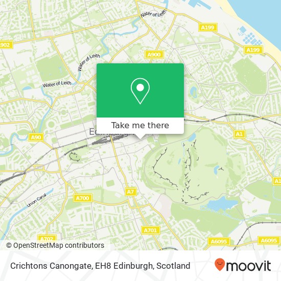 Crichtons Canongate, EH8 Edinburgh map
