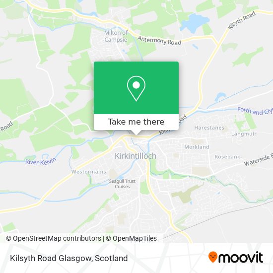 Kilsyth Road Glasgow map