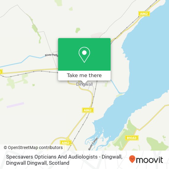 Specsavers Opticians And Audiologists - Dingwall, Dingwall Dingwall map