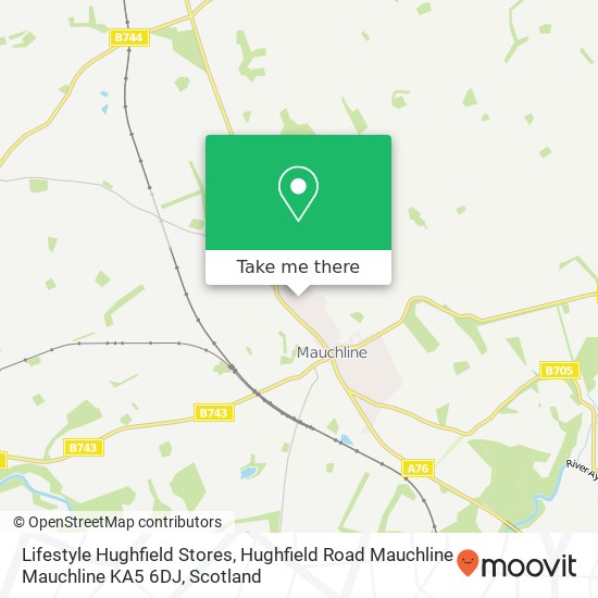 Lifestyle Hughfield Stores, Hughfield Road Mauchline Mauchline KA5 6DJ map