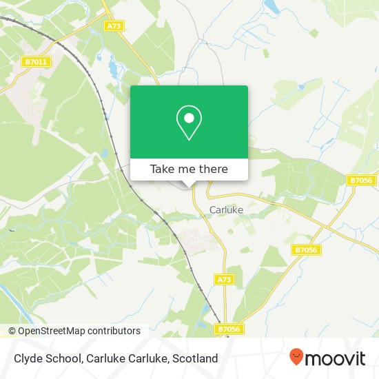 Clyde School, Carluke Carluke map