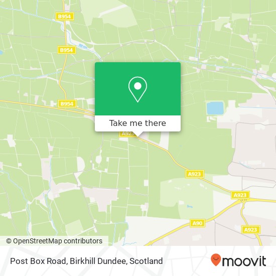 Post Box Road, Birkhill Dundee map