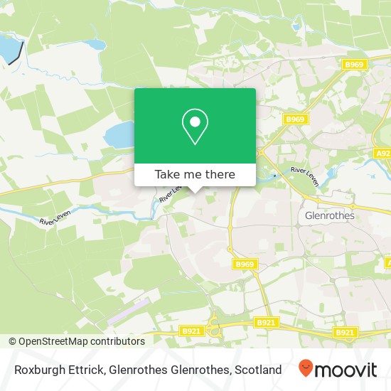 Roxburgh Ettrick, Glenrothes Glenrothes map