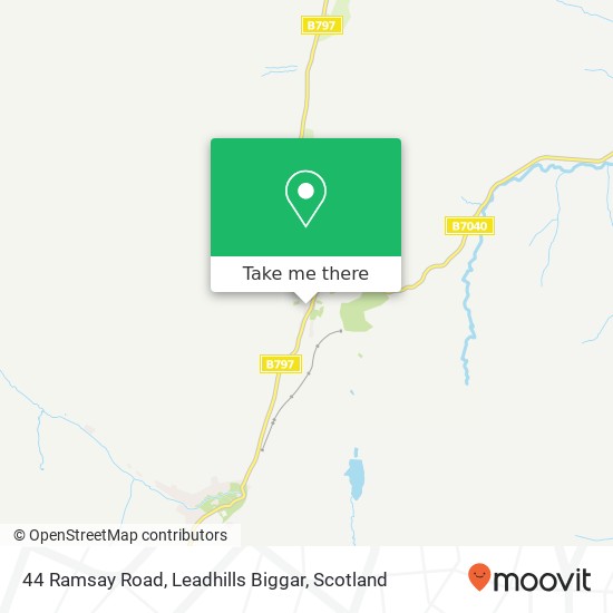 44 Ramsay Road, Leadhills Biggar map