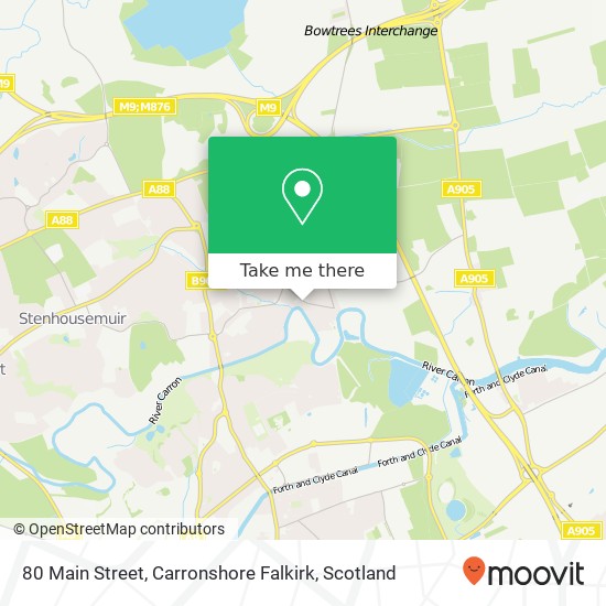 80 Main Street, Carronshore Falkirk map
