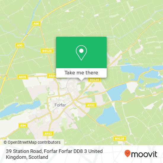 39 Station Road, Forfar Forfar DD8 3 United Kingdom map
