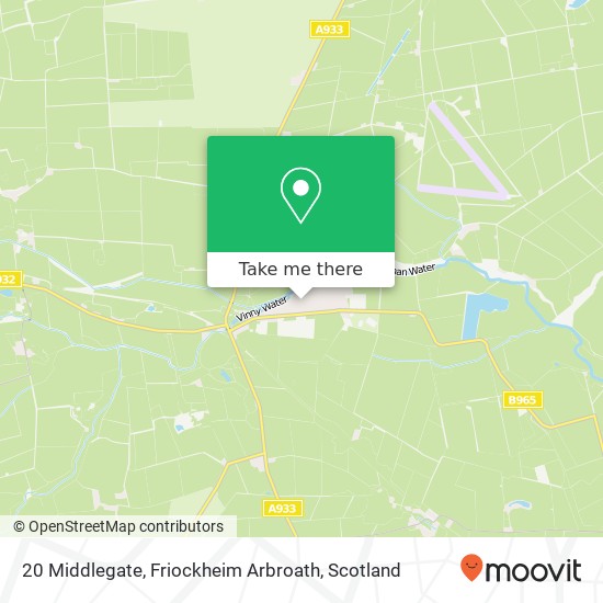 20 Middlegate, Friockheim Arbroath map