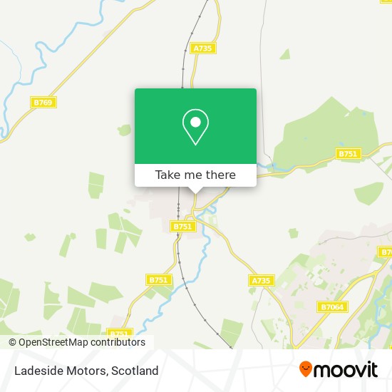 Ladeside Motors map