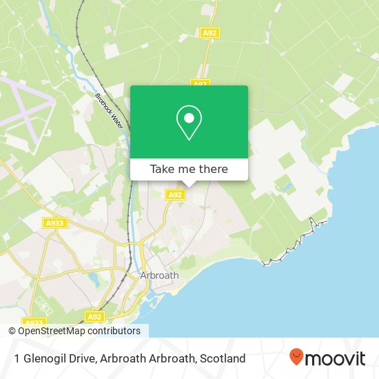 1 Glenogil Drive, Arbroath Arbroath map