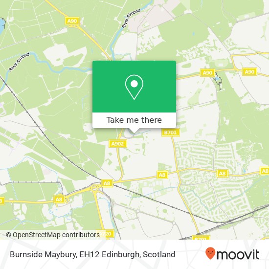 Burnside Maybury, EH12 Edinburgh map