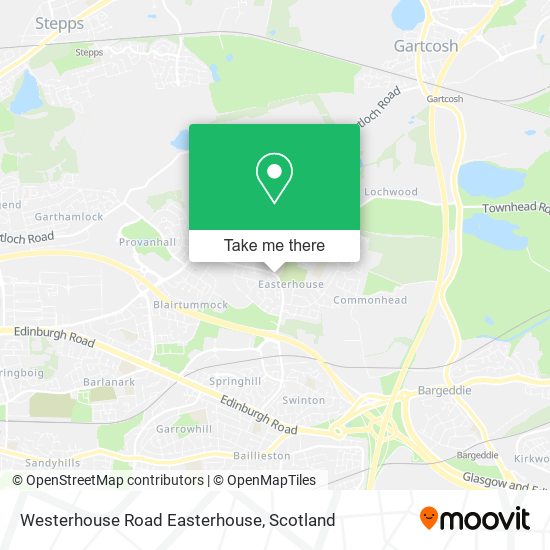 Westerhouse Road Easterhouse map