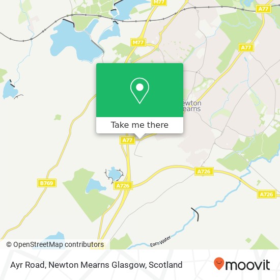 Ayr Road, Newton Mearns Glasgow map