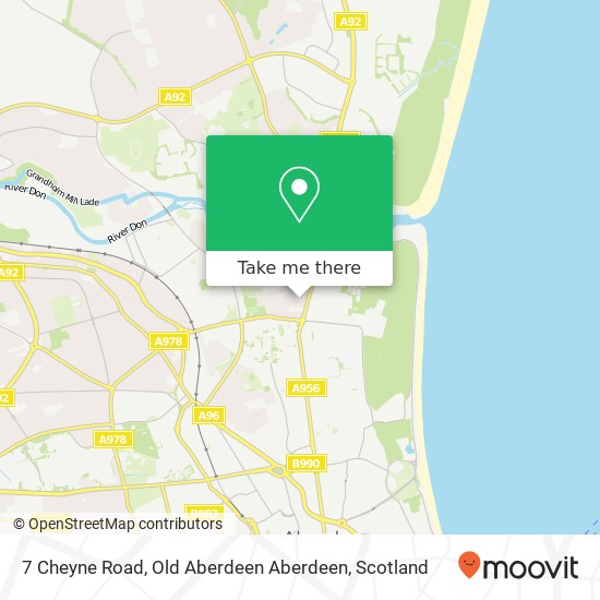 7 Cheyne Road, Old Aberdeen Aberdeen map