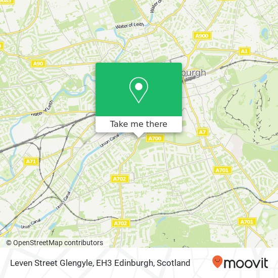 Leven Street Glengyle, EH3 Edinburgh map